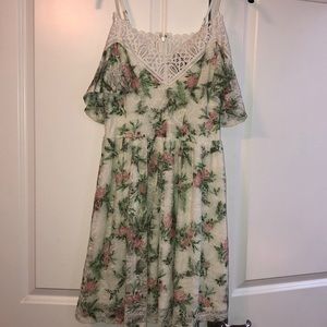 White floral dress